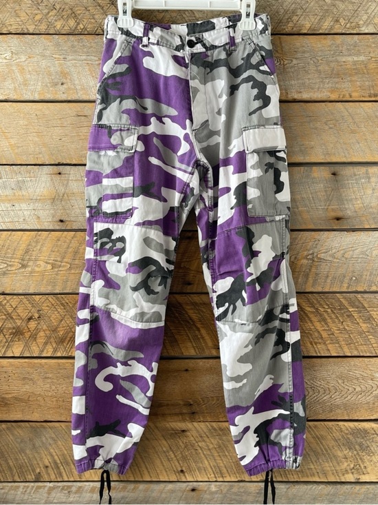 Rothco Other - Rothco Pants Purple Camo BDU Cargo Button Fly Drawstring Hem Tactical Sz Small